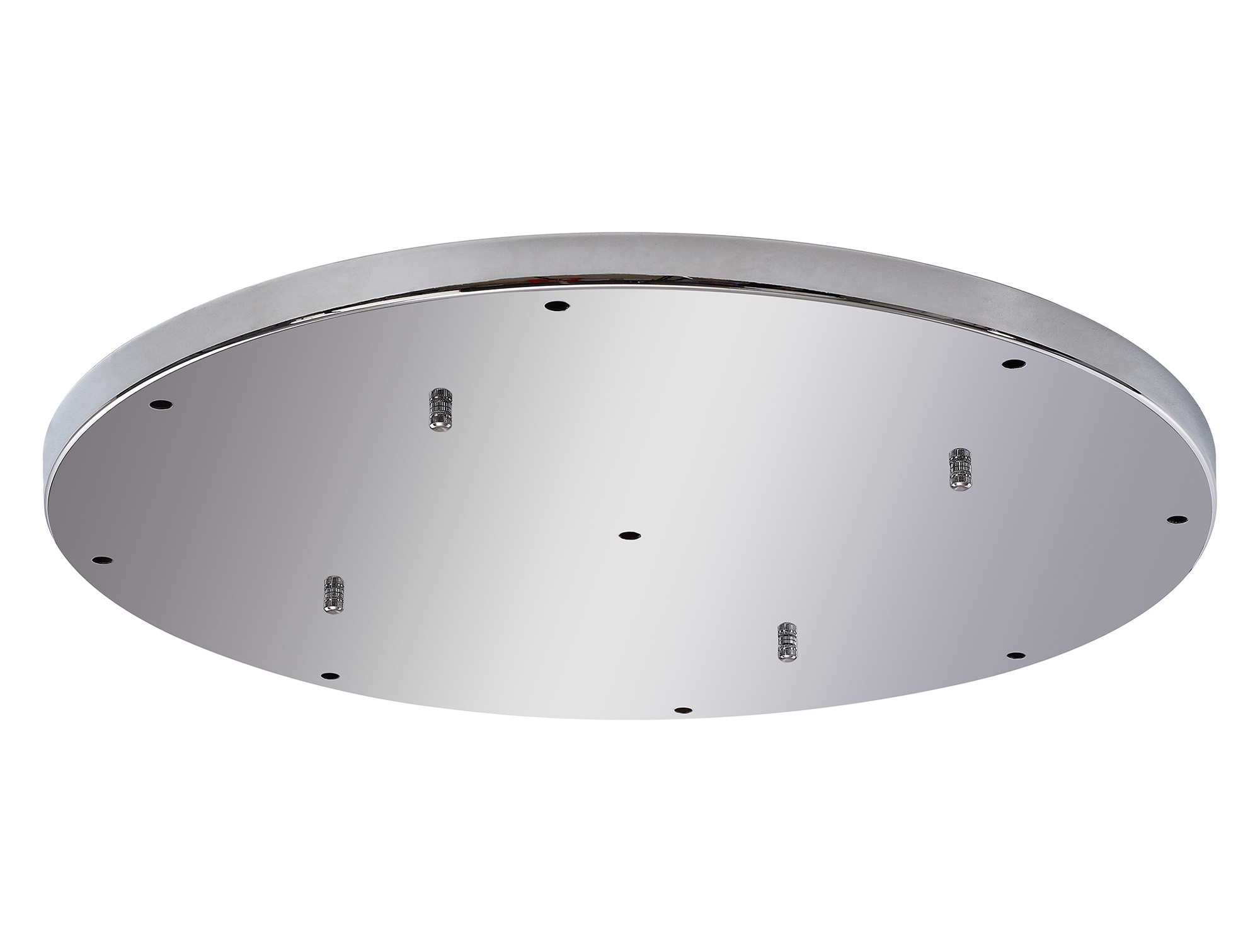 D0831CH  Hayes 9 Hole 60cm Round Ceiling Plate Polished Chrome